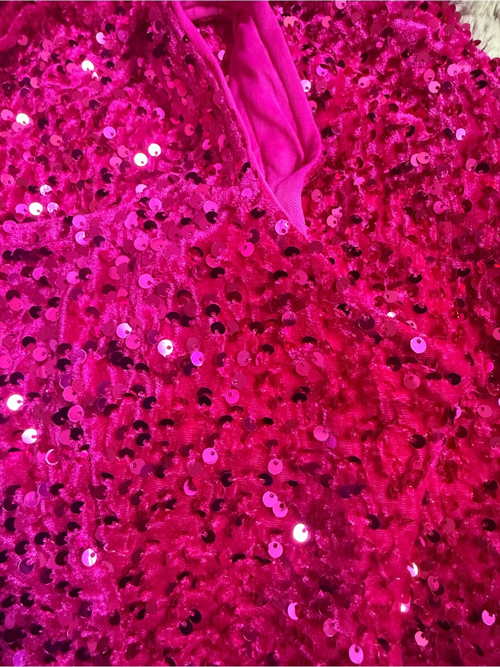 Sequin Fuchsia Two-Piece Maxi Skirt - Picture 4 of 5